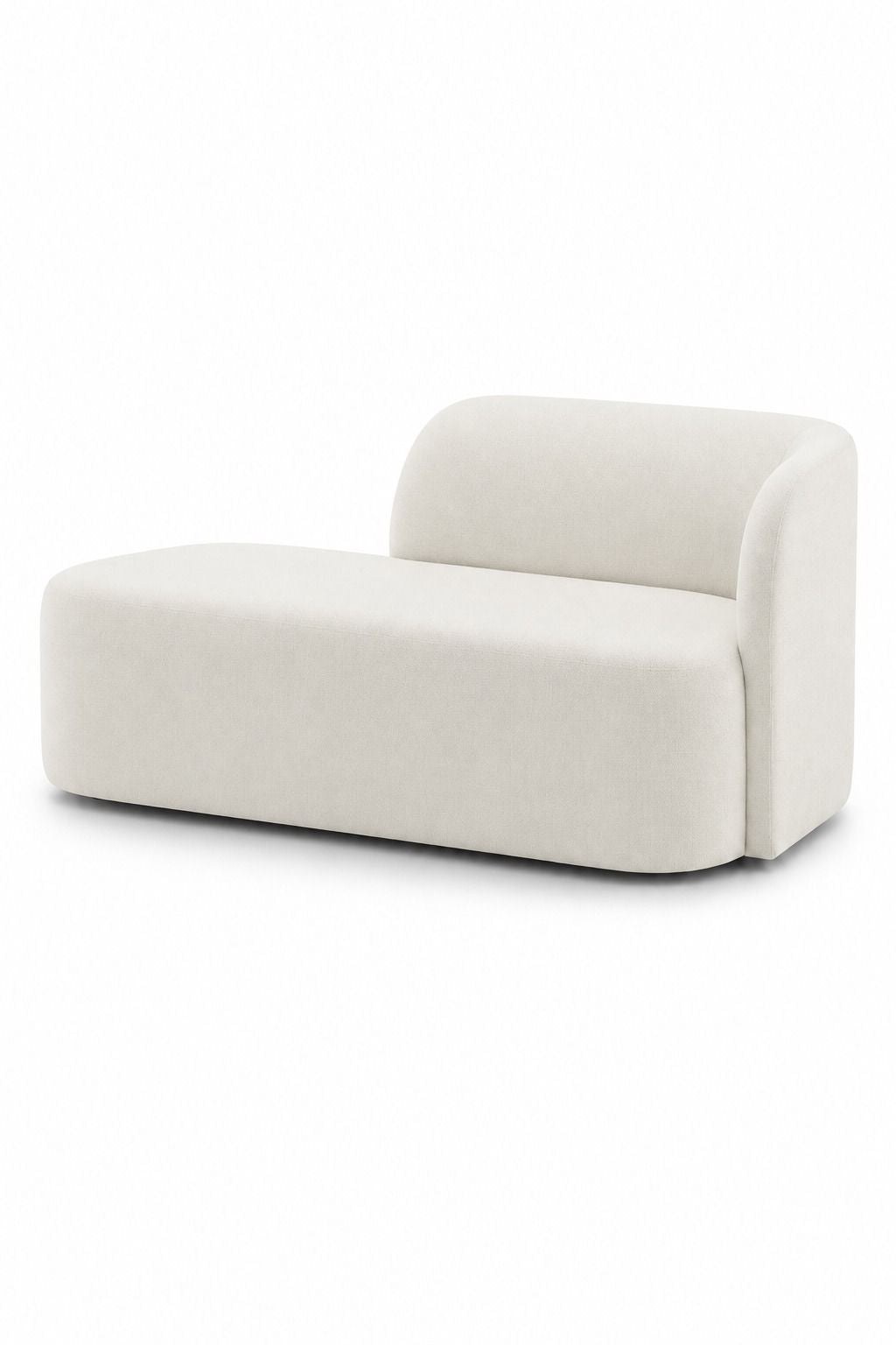 Leonie Ivory Chaise Sofa - Image 2