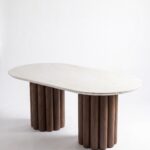 Anirae Volakas Finish Marble Dining Table