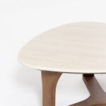 Eldora Travertine Finish Nesting Coffee Table