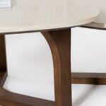 Eldora Travertine Finish Nesting Coffee Table