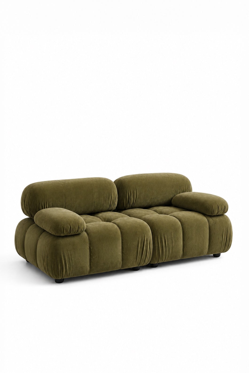 Nuvola Dusty Olive Velvet 2 Seater Sofa