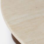 Selvaro Travertine Finish Marble Coffee Table
