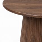 Vinci Walnut Round Dining Table