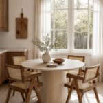 Vinci White Ash Round Dining Table