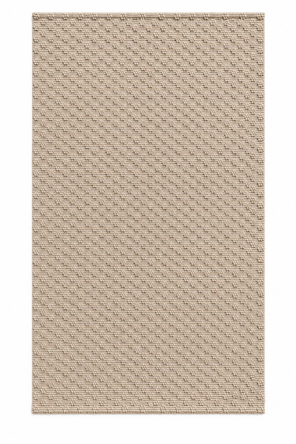 Velkra Taupe Textured Woven Runner Rug