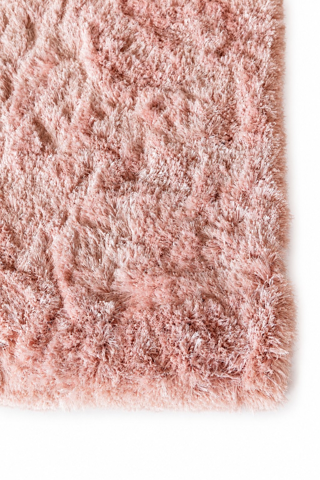 Lorvian Blush Pink Shaggy Runner Rug - Image 2