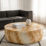 Alto Honey Onyx Finish Concrete Coffee Table