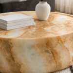 Alto Honey Onyx Finish Concrete Coffee Table