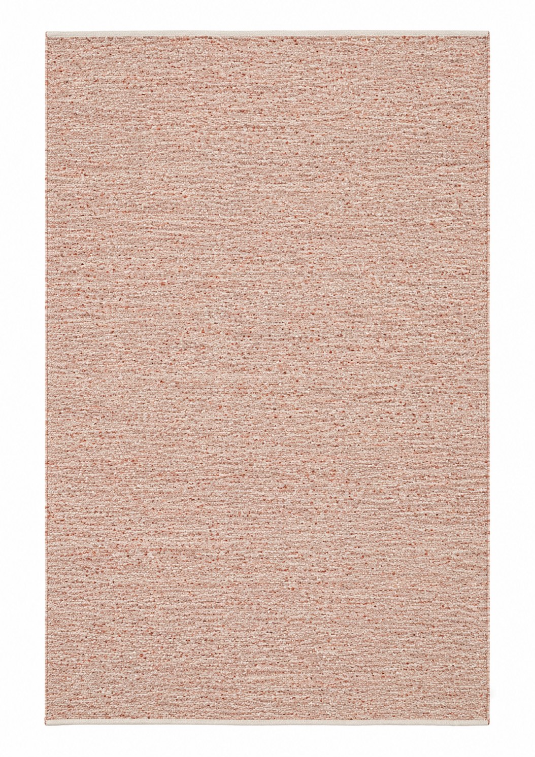 Sarnel Blush Pink Textured Woven Area Rug