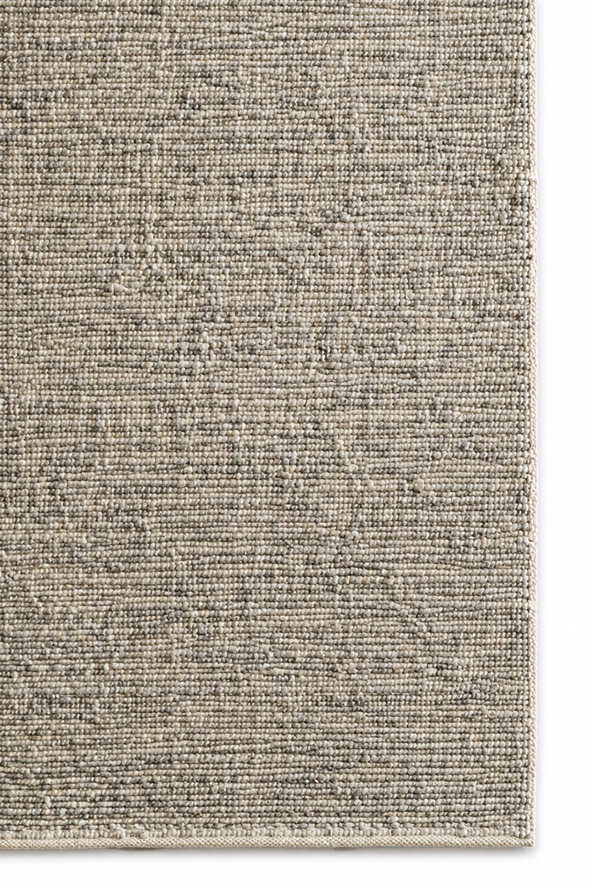 Osrik Ivory Grey Textured Woven Runner Rug - Image 2