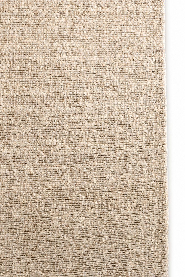 Nuvren Cream Textured Woven Runner Rug - Image 2