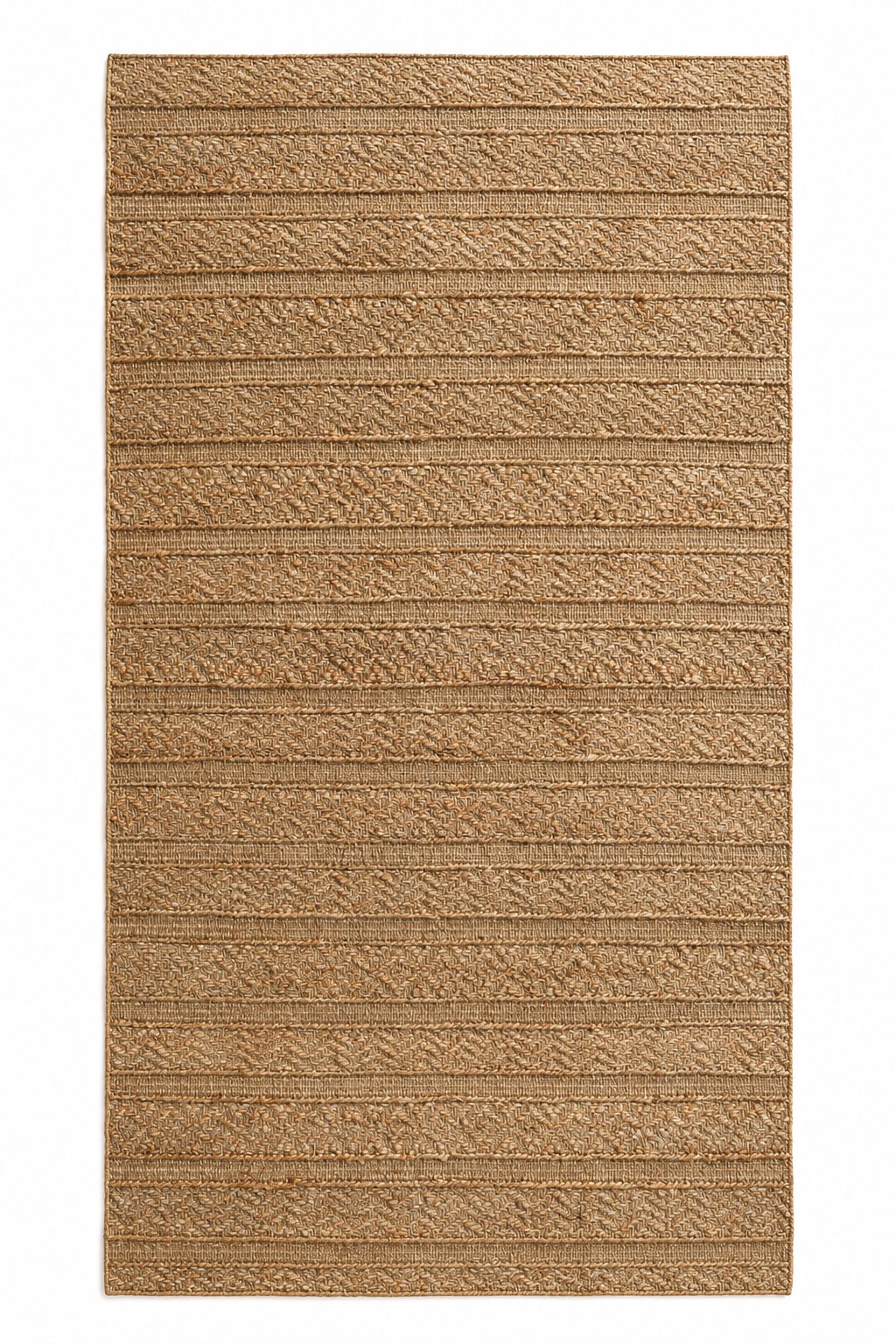 Bravelo Natural Brown Textured Woven Runner Rug