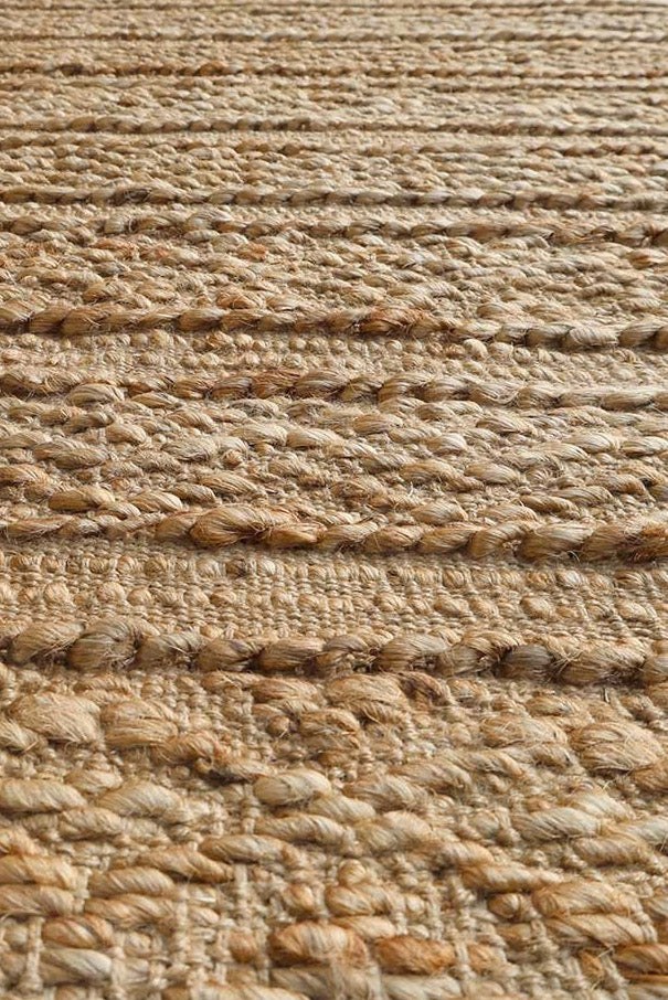 Bravelo Natural Brown Textured Woven Area Rug - Image 2