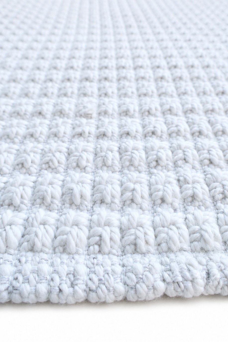 Ivalon Icy Blue Textured Woven Area Rug - Image 2