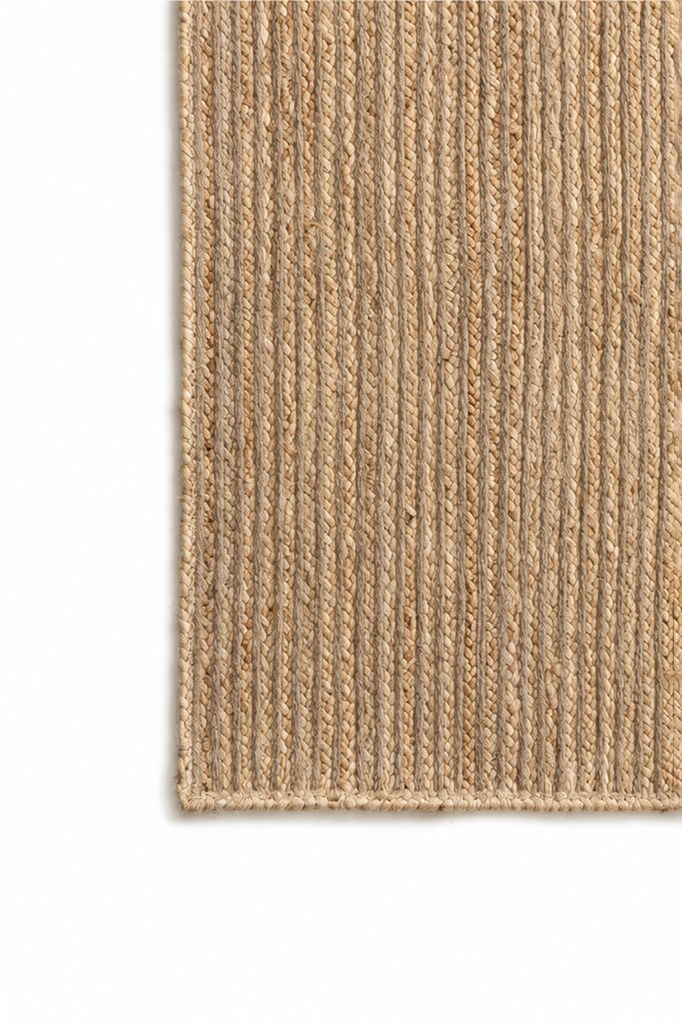 Lunvera Natural Jute Ribbed Braided Runner Rug - Image 2