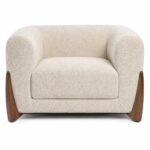 Arlivo Chalk Veil Boucle Accent Lounge Chair