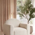 Orelio Off White Lounge Chair