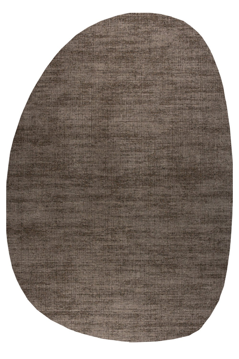 Rivella Brown Oval Plain Rug