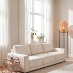 Alvoro Beige 3 Seater Sofa