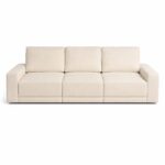 Alvoro Beige 3 Seater Sofa
