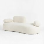 Branka Off White Boucle 3 Seater Sofa