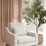 Mirelo White Boucle Lounge Chair