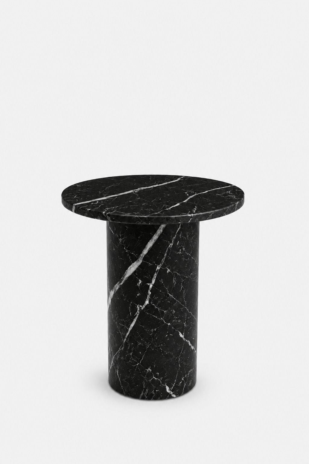 Harriet Black Marquina Marble Side Table