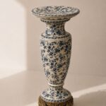 Zelvio Cream Floral Ceramic Vase