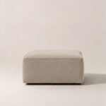 Aysun Light Beige Ottoman