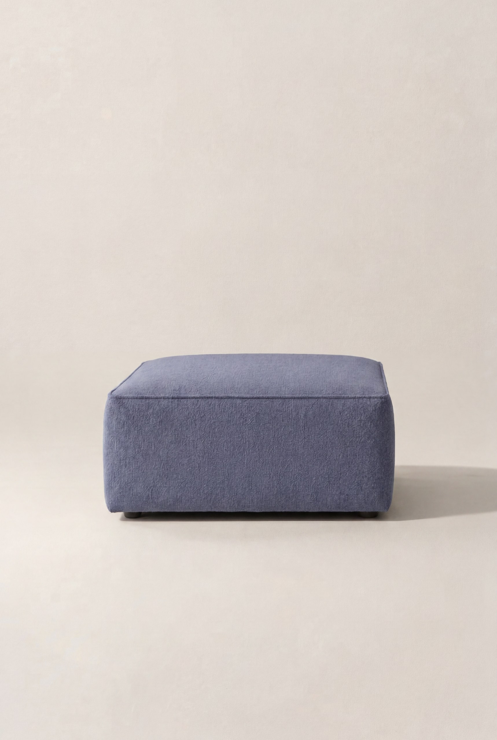 Aysun Dusty Blue Ottoman