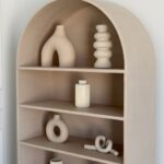 Luciana Beige Microconcrete Display Shelf