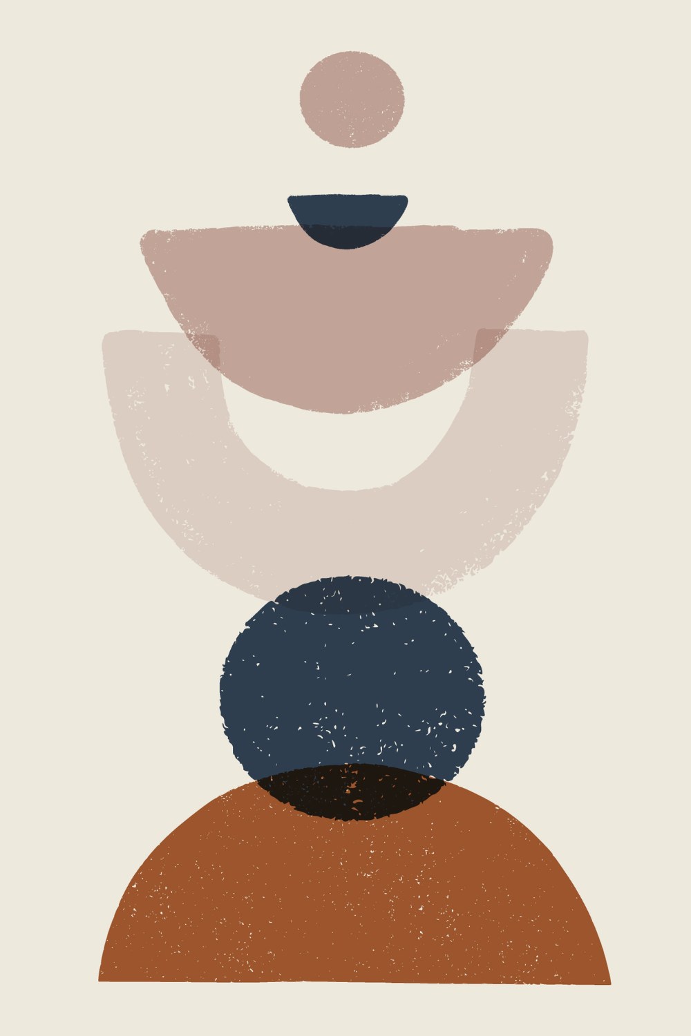 Harmony Shapes Wall Art I - Image 2