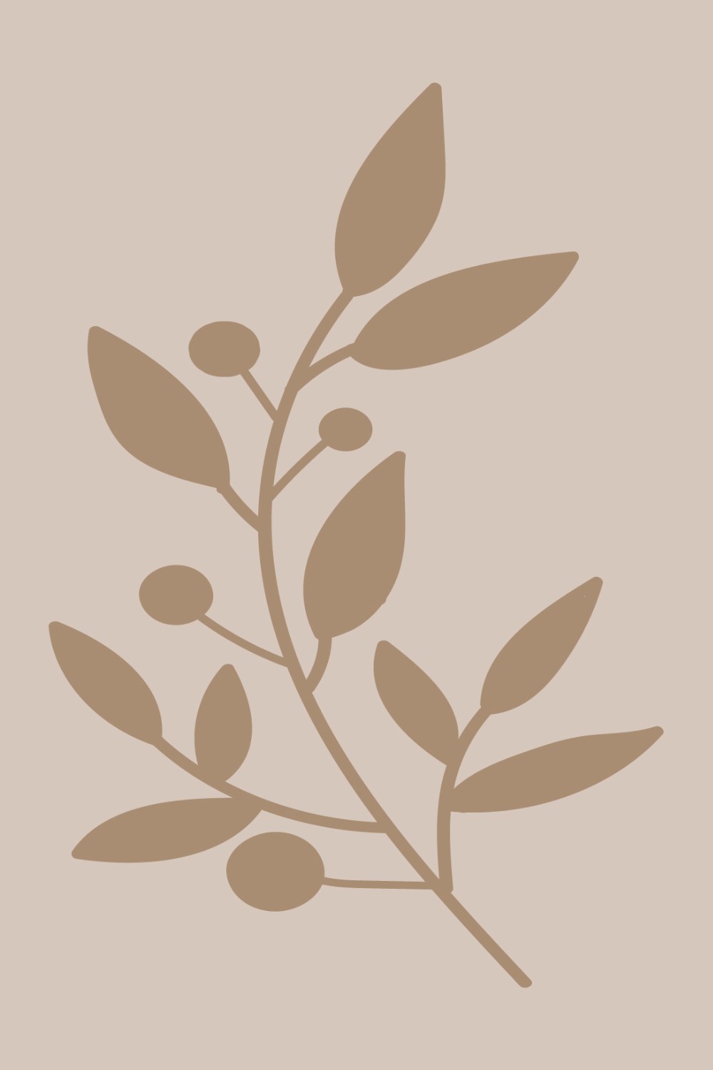Olive Branch Wall Art - Image 2