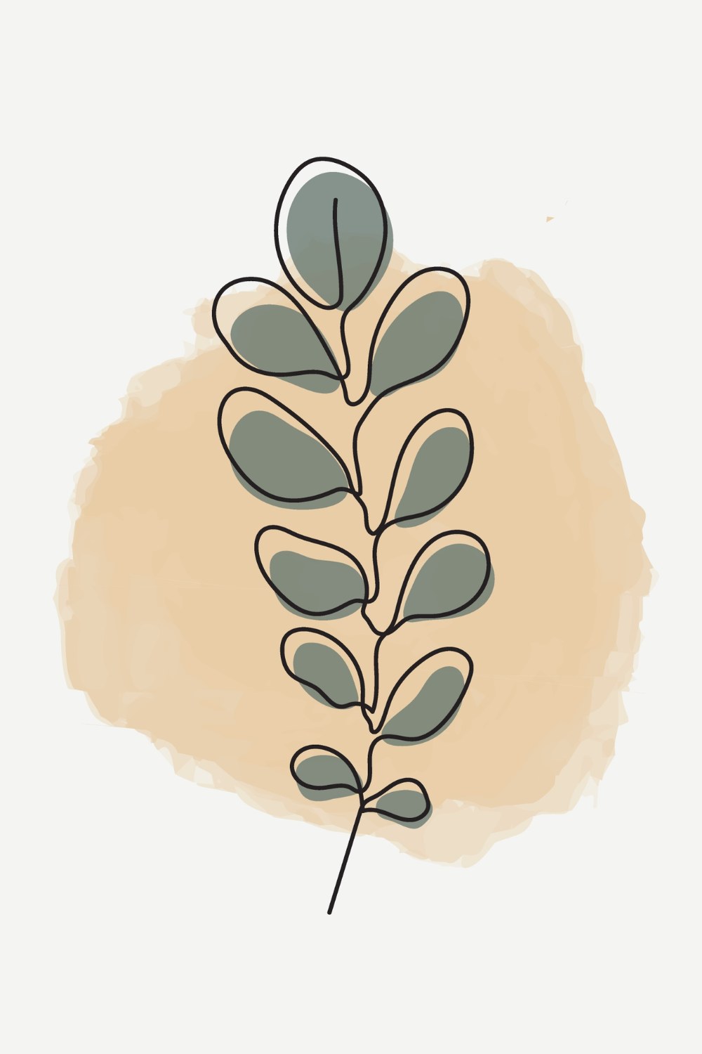 Organic Sage Wall Art - Image 2