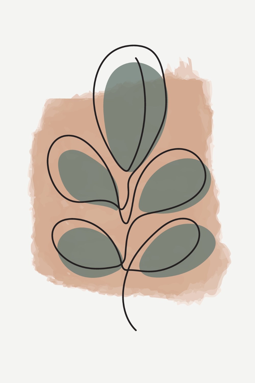 Organic Peach Wall Art - Image 2