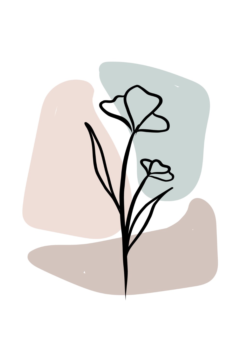 Soft Floral Wall Art - Image 2