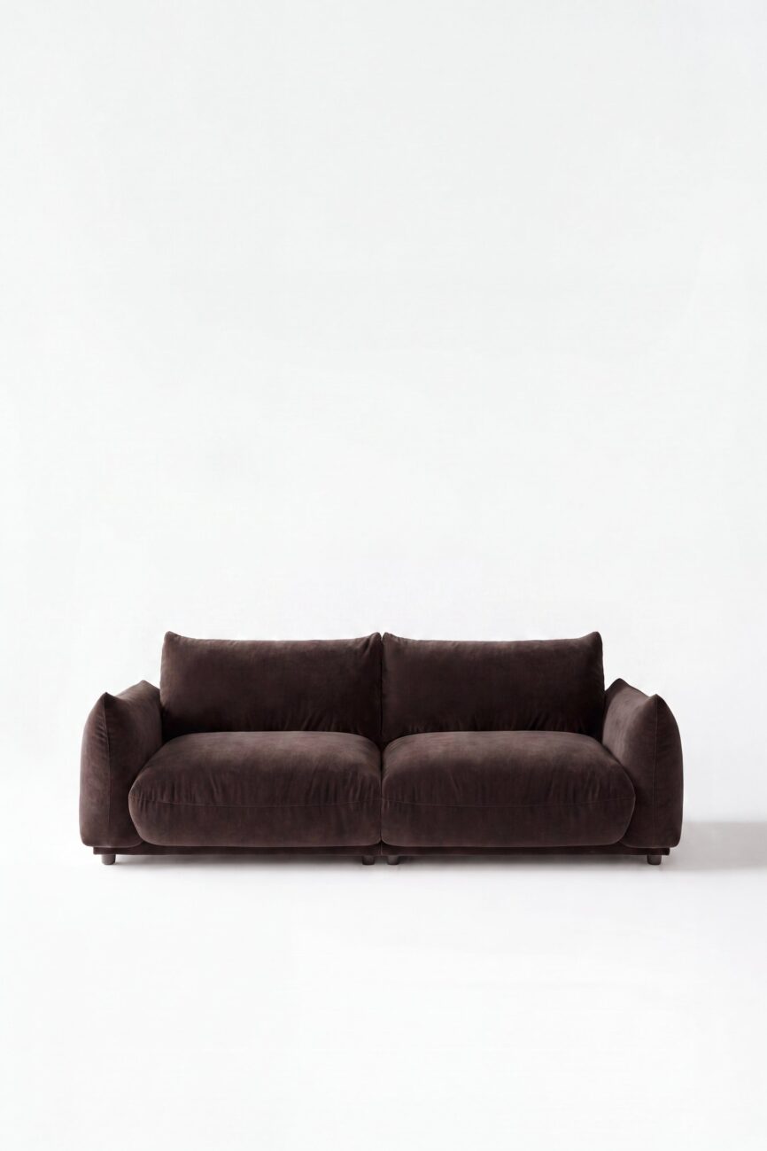 Alannah Dark Brown Modular 2 Seater Sofa