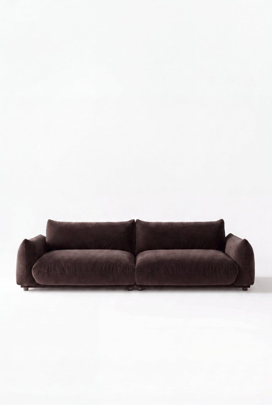 Alannah Dark Brown Modular 3 Seater Sofa