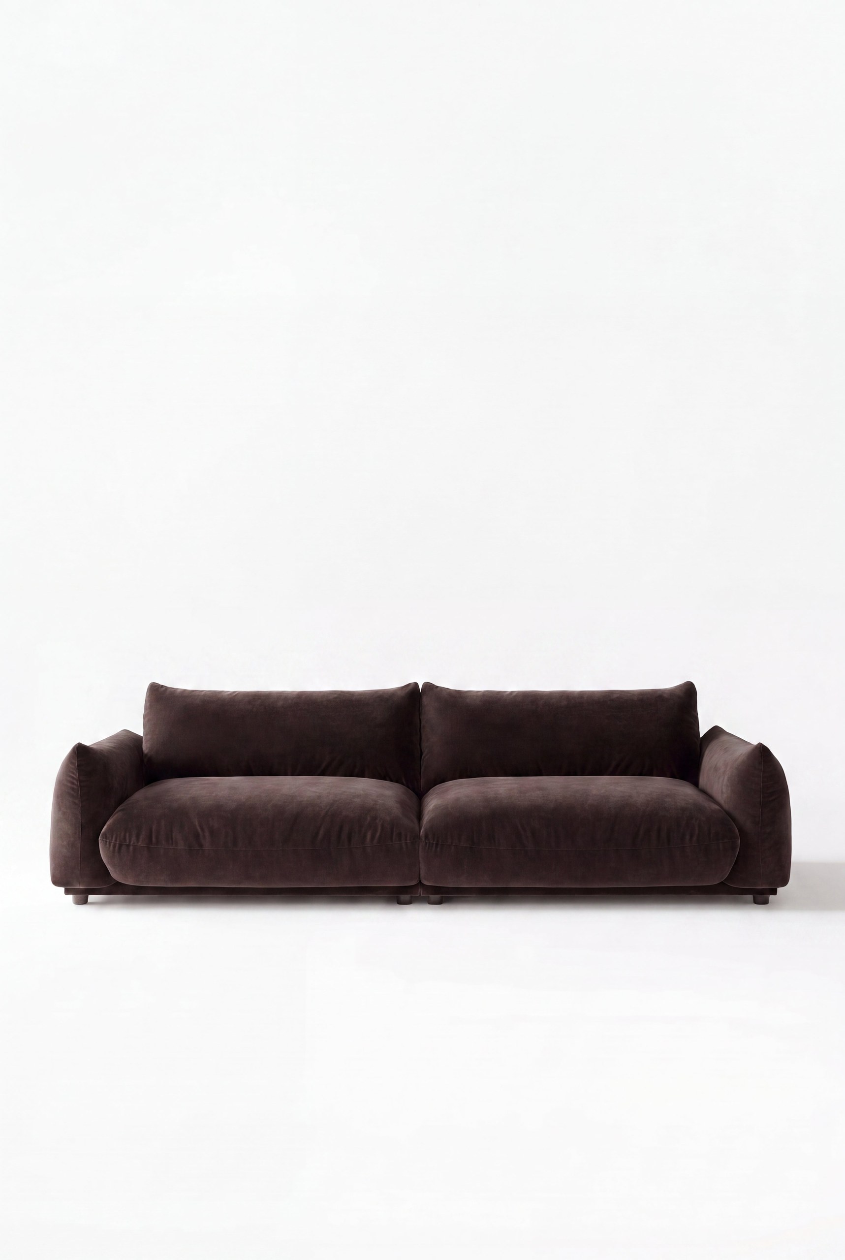 Alannah Dark Brown Modular 3 Seater Sofa