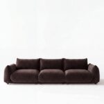 Alannah Dark Brown Modular 4 Seater Sofa