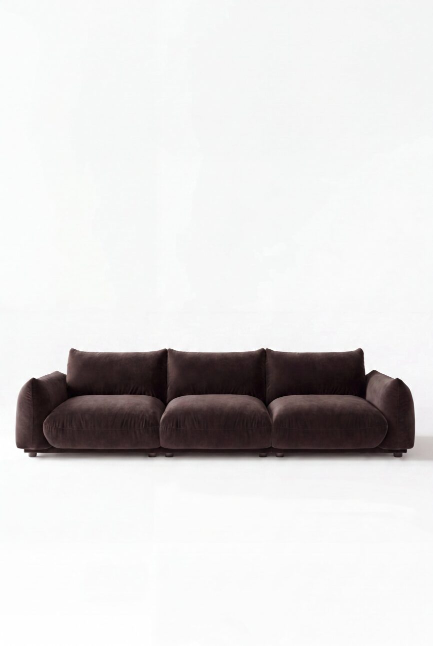Alannah Dark Brown Modular 4 Seater Sofa