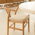 Beatrice Fabric Natural Wood Dining Chair