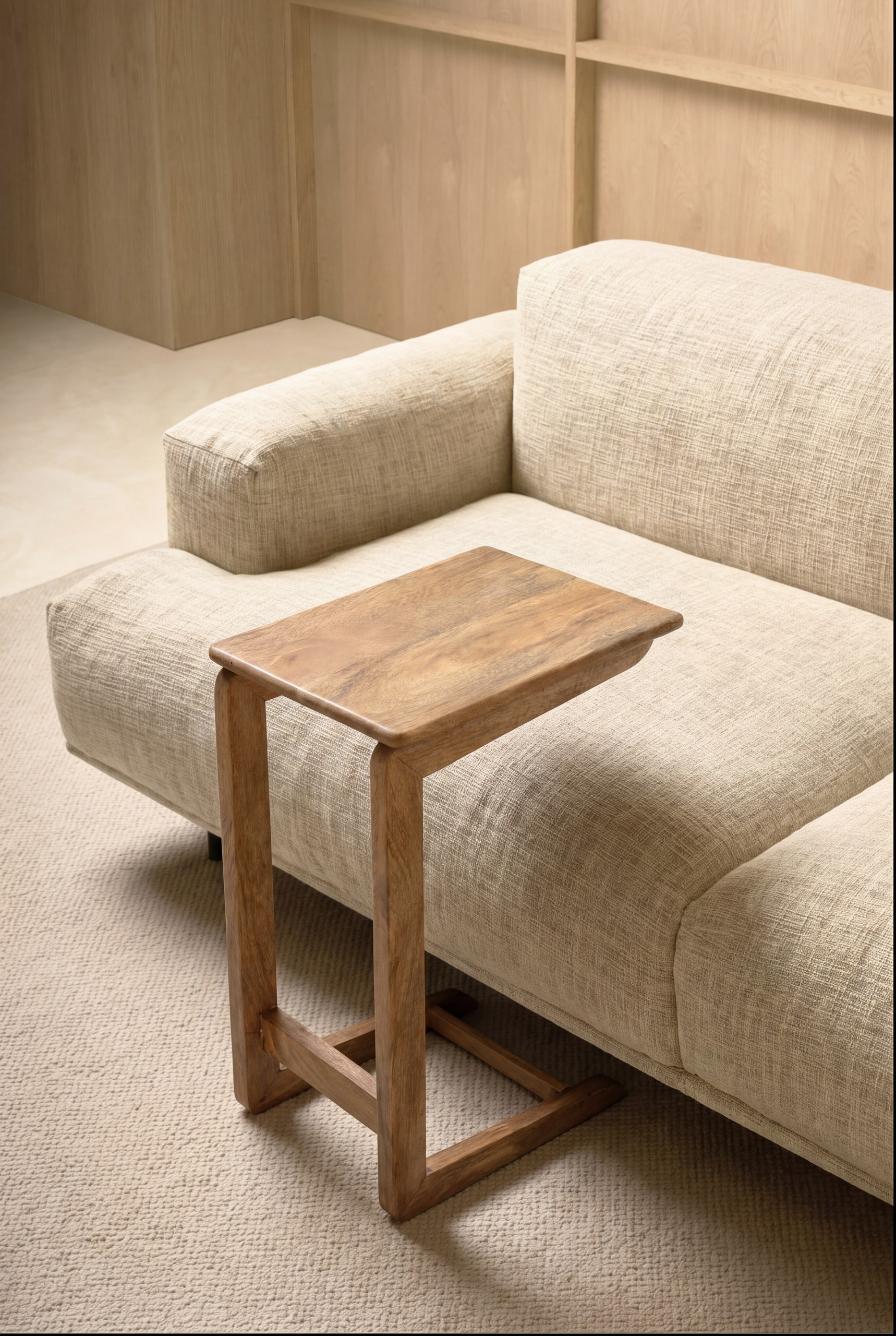 Elmar Natural Mango Wood Side Table