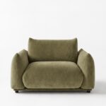 Alannah Dusty Olive Velvet Sofa Chair
