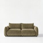 Alannah Dusty Olive Velvet Modular 2 Seater Sofa