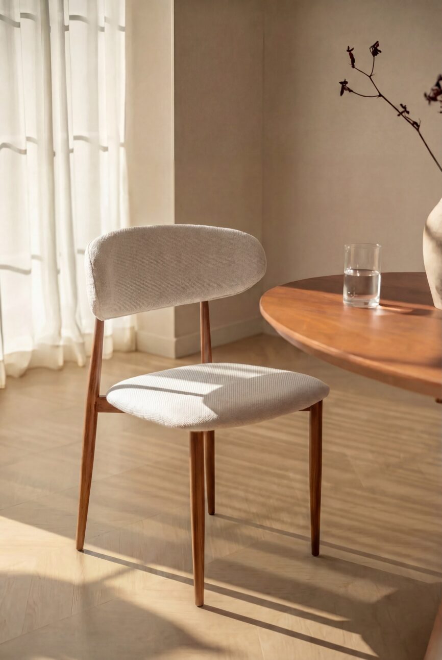 Alto Ivory Natural Wood Dining Chair
