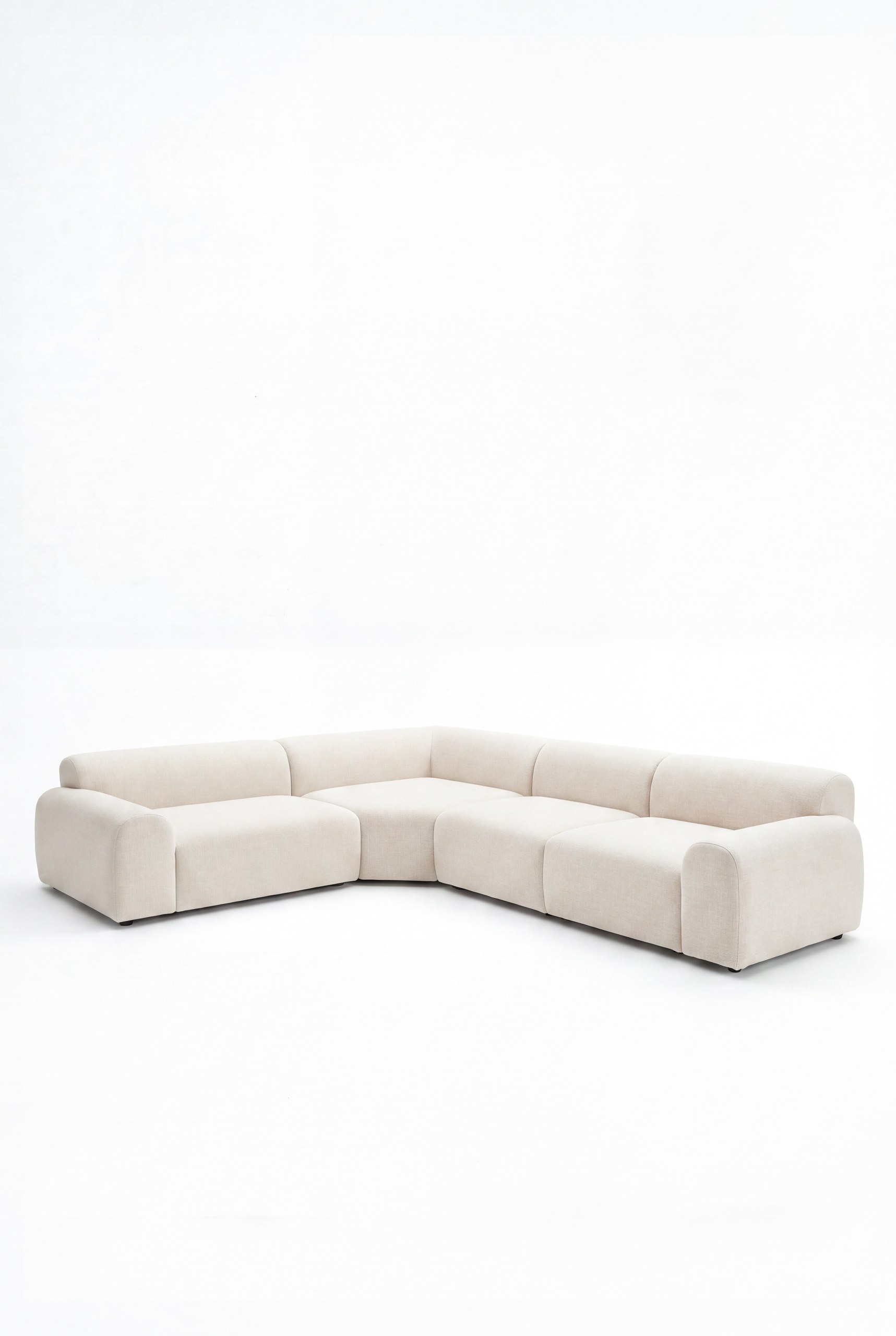 Kallia Stone Ivory L-Shape Sectional Sofa - Image 2