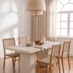 Avencia Light Beige Microconcrete Dining Table