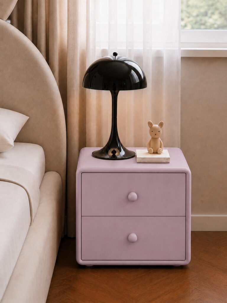 Patricia Kids Dusty Lavender Bedside Table