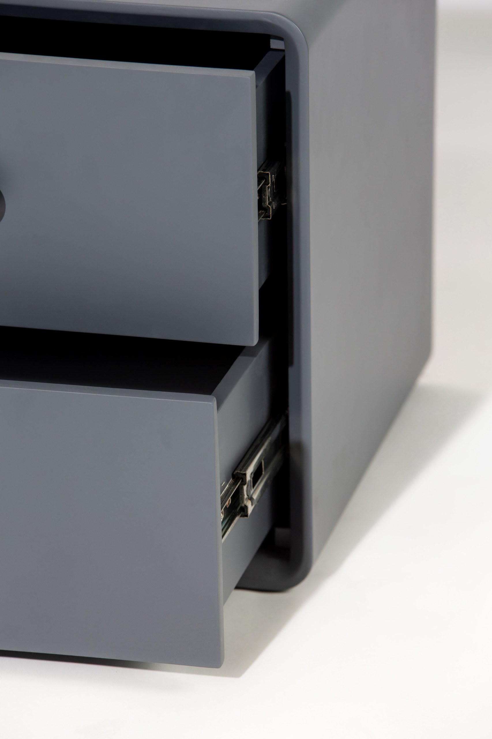 Patricia Kids Charcoal Grey Bedside Table - Image 4